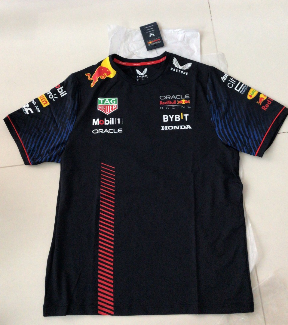  Red Bull Racing F1 Men's 2023 Team Polo Shirt : Sports &  Outdoors