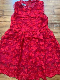 Red and white dresses for kids top