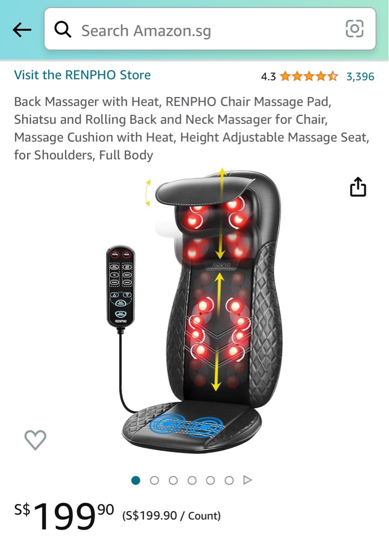 Renpho clearance chair massager