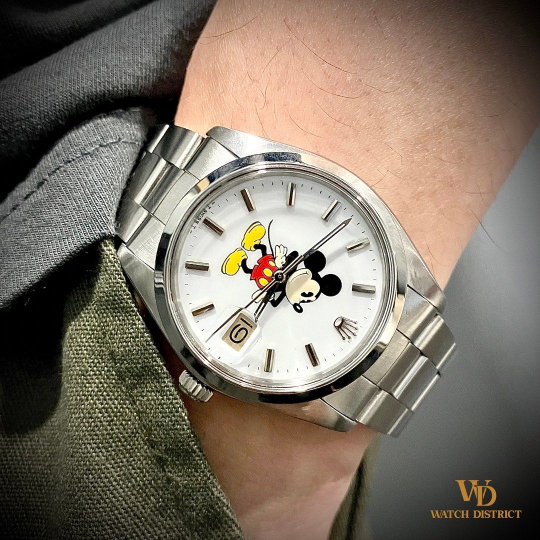 RETRO 34MM Rolex Mickey Mouse Custom Dial 6694