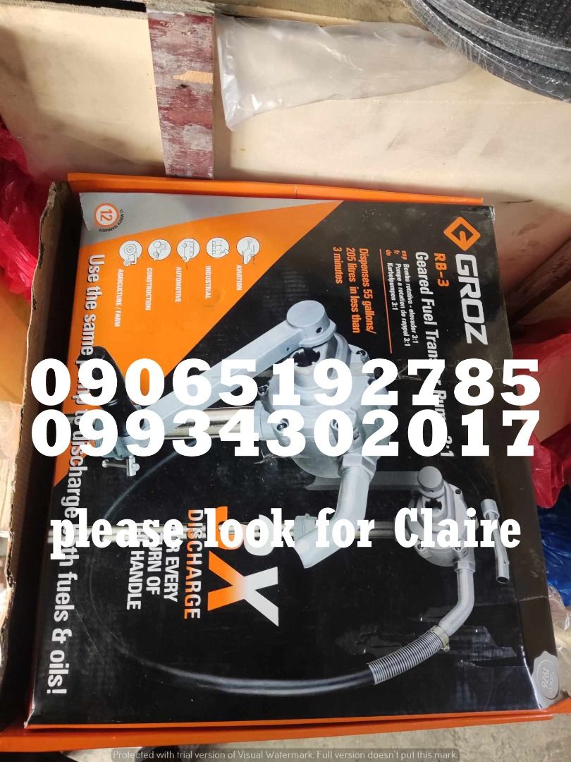 Rotary Booster Pump Groz Brand (Category: Construction Tools & Equipment) located in Makati City. Submitted by claire_joy (Listing ID 1259100925, Image 2). Description: ‼️For more Details please look for Claire‼️ CONTACT DETAILS: 📌 0-9-9-3-4-3-0-2-0-1-7 📌0-9-0-6-5-1-9-2-7-8-5 🧭LOCATION: 📍Manila Mayhaligue St. Abad Santos Manila 📍Cavite Centennial Rd Kawit Cavite.