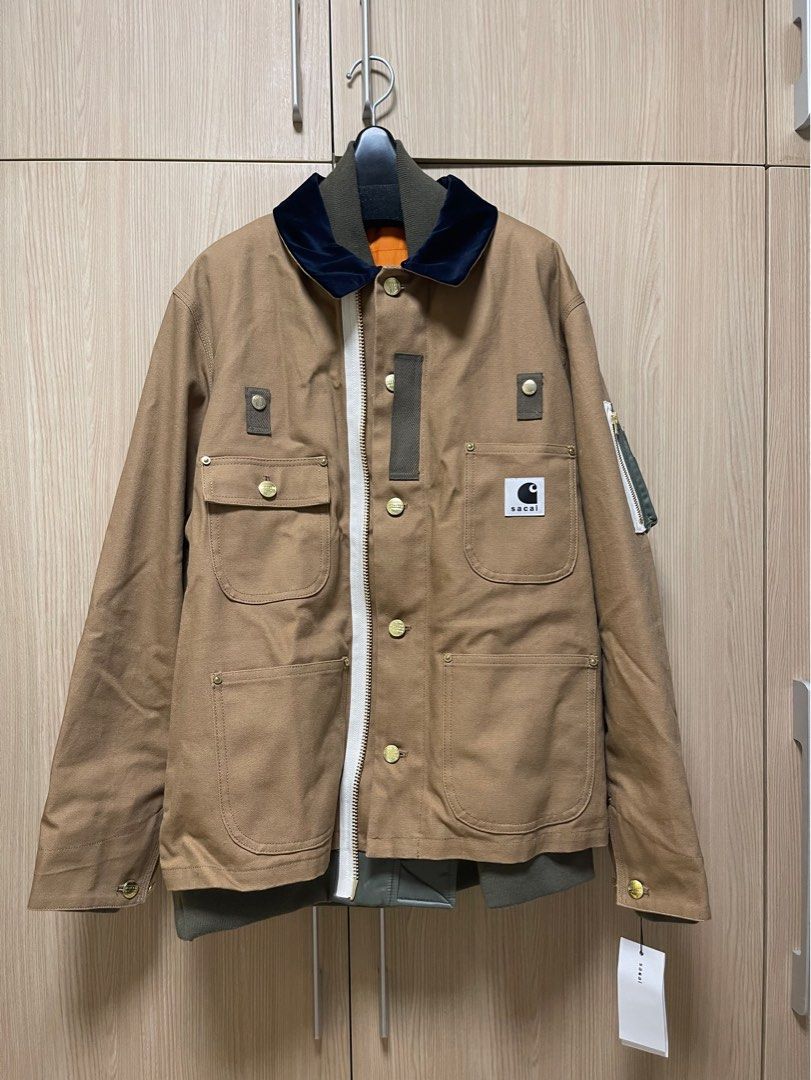 Sacai x Carhartt WIP Canvas x MA-1 Jacket Michigan size 1, 男裝