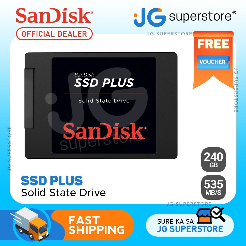 SanDisk 1TB SSD Plus SATA 6Gb s 2.5 Internal Solid State Drive  (SDSSDA-1T00-G26)