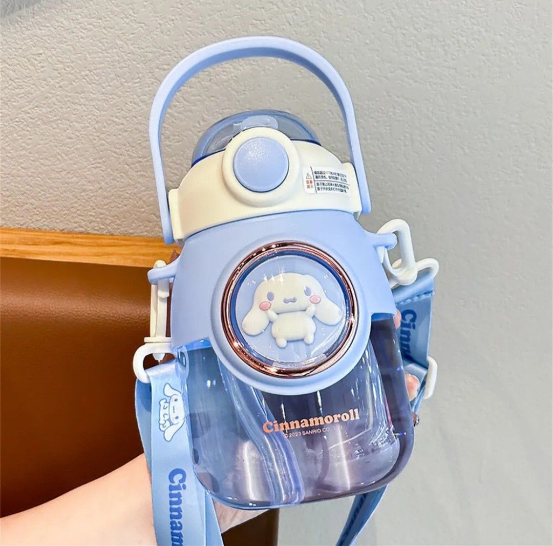 Sanrio Water Bottle 820ml Cinnamoroll Melody Kuromi, Furniture & Home