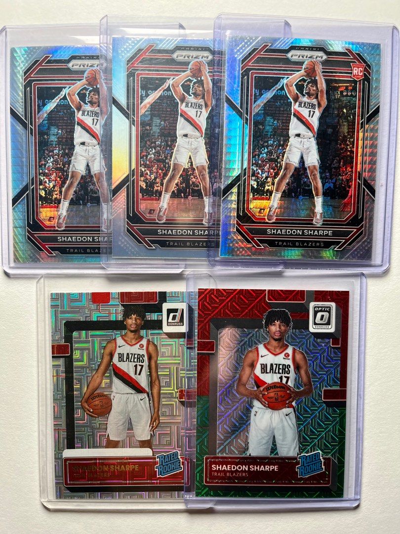 Shaedon Sharpe 2022-23 Panini Prizm & Donruss Optic NBA Basketball 