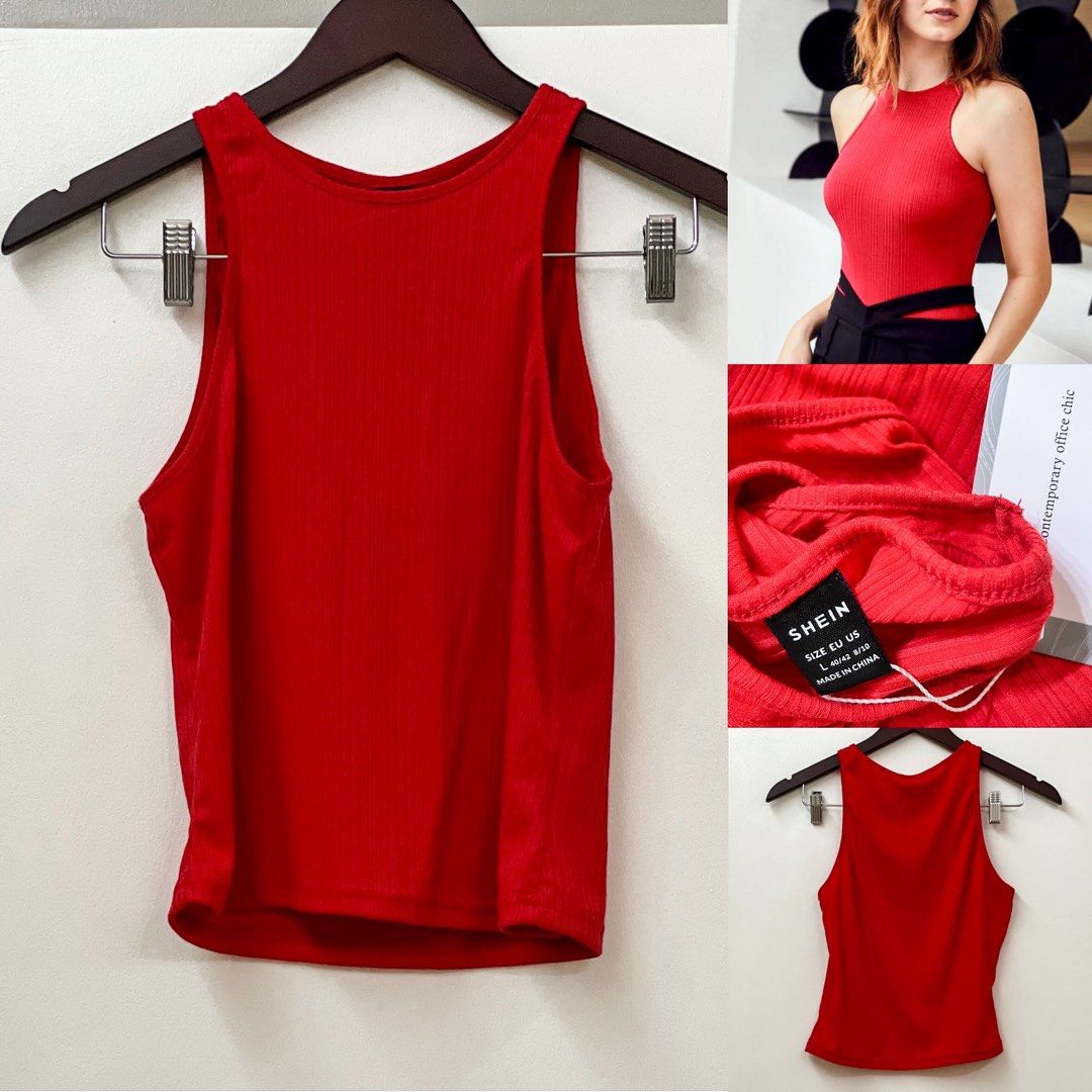 shein Y2k tank top, Women's Fashion, Tops, Sleeveless on Carousell