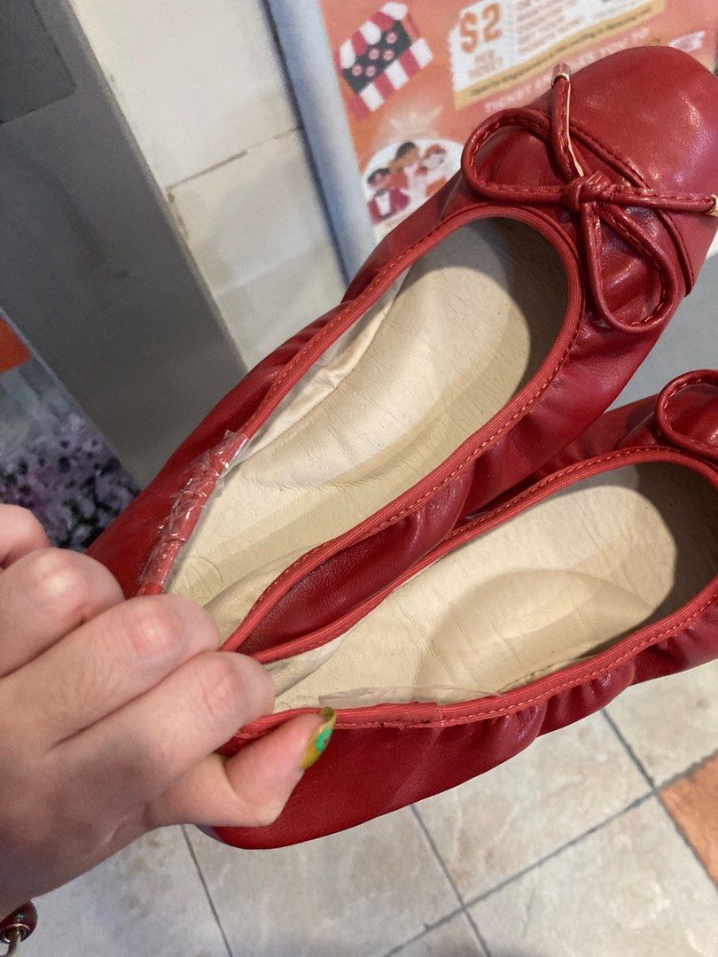 Red flats size 1 outlet