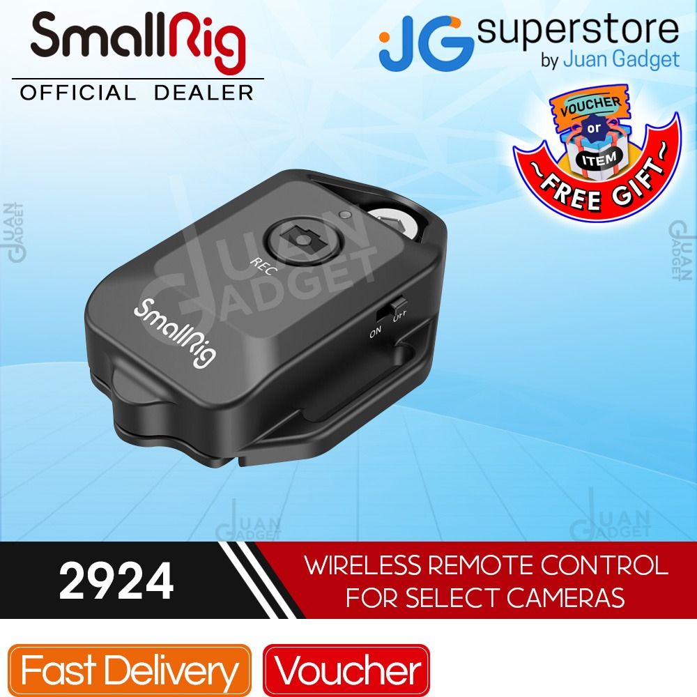 SmallRig Wireless Remote Control for Select Sony Cameras with LED Indicator Bluetooth Hook-and-loop Straps 2924 | JG Superstore (Category: Other Photography Accessories) located in San Juan City. Submitted by jg.superstore (Listing ID 1259174858, Image 1). Description: █ JG Superstore █ 【Trusted Seller Since 2011】 【We Accept Any Special Order】 【Dedicated Customer Service】 【📍 】3/F Annapolis Tower, 43 Annapolis St. Greenhills San Juan - Front of U