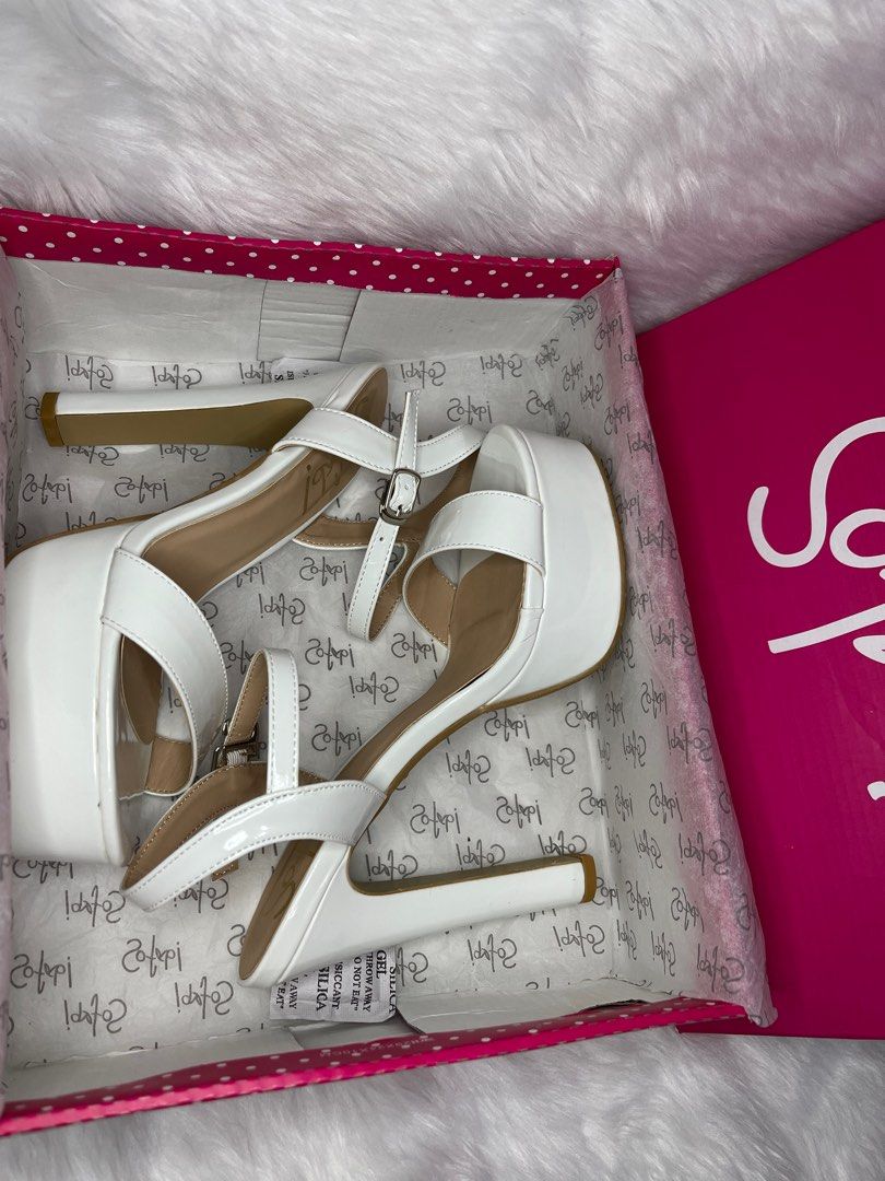 So fab raelyn white platform heels, Women's Fashion, Footwear, Heels on ...
