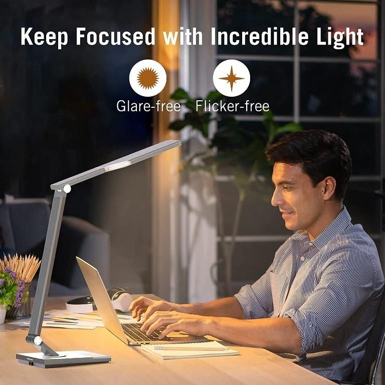 Taotronics metal outlet led desk lamp