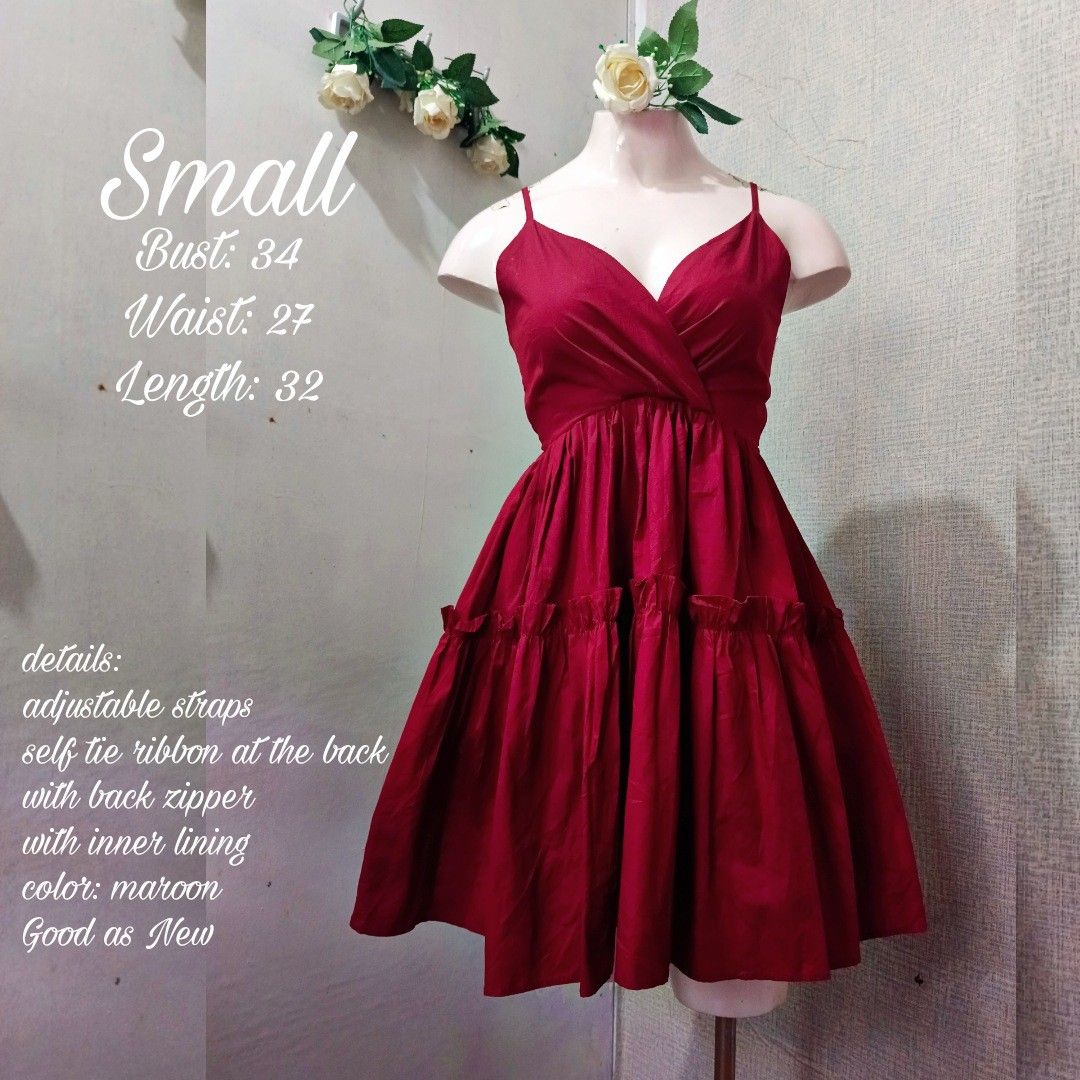 Cute maroon dresses shop