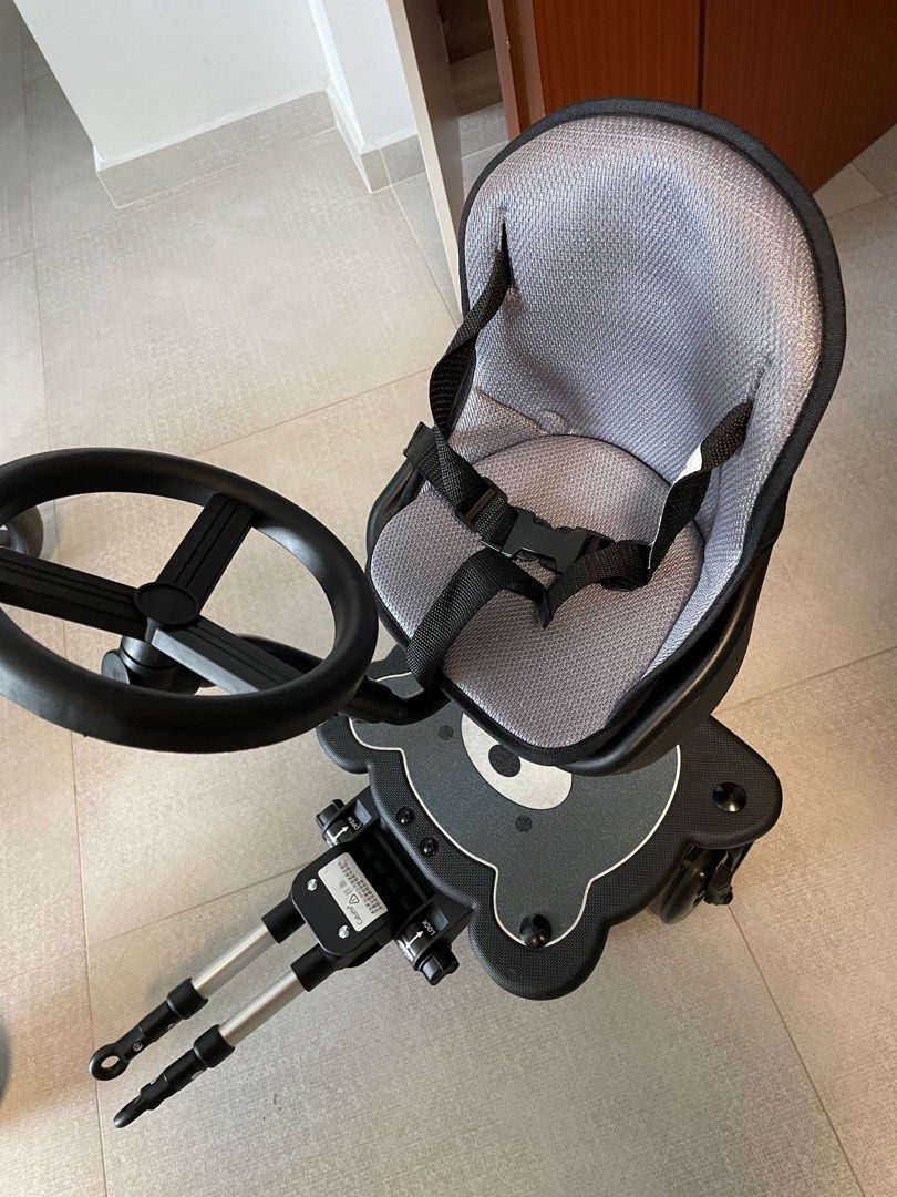 Stroller attachment Pram Toddler Seat with Steering Wheel