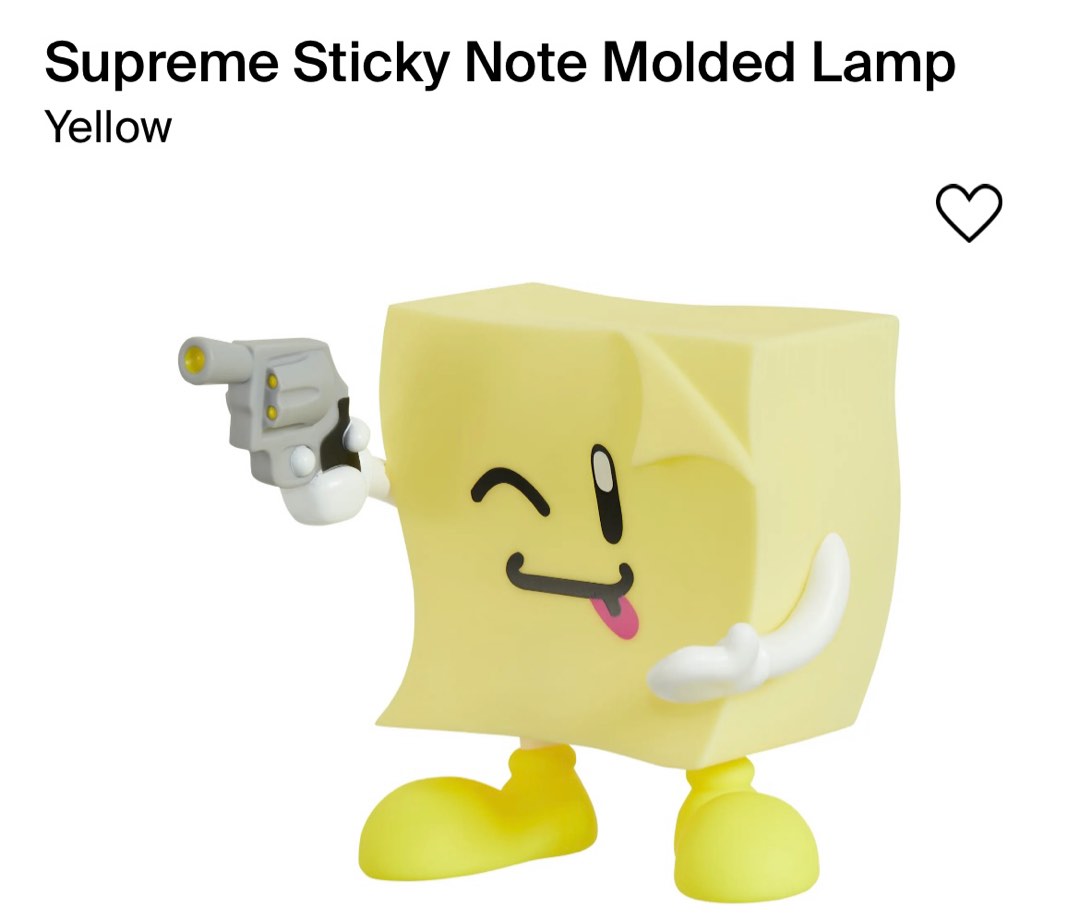 Supreme Sticky Note Lamp, Hobbies & Toys, Toys & Games on Carousell