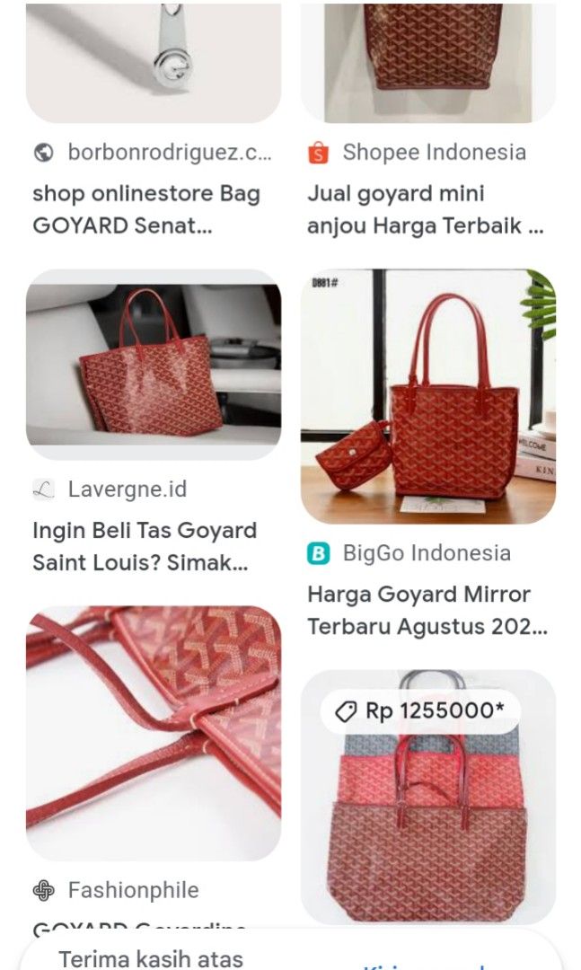Beli tas Goyard original terpecaya di Indonesia harga terbaik