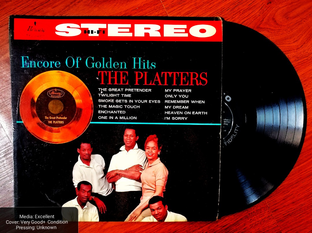 The Platters Encore of the Golden Hits Vinyl Record Original Vinyl