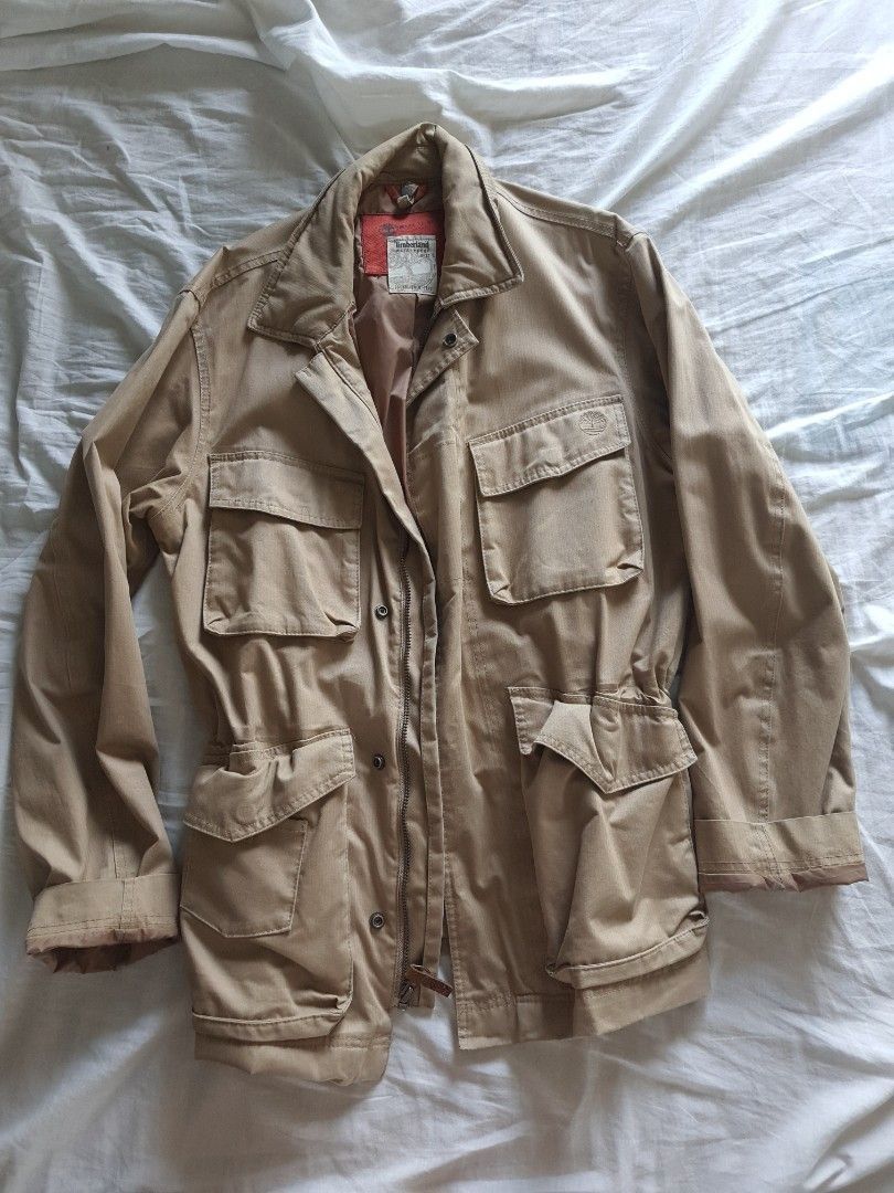 Timberland M65 Jacket long brown Jacket trenchcoat Men s Fashion Coats Jackets and Outerwear on Carousell