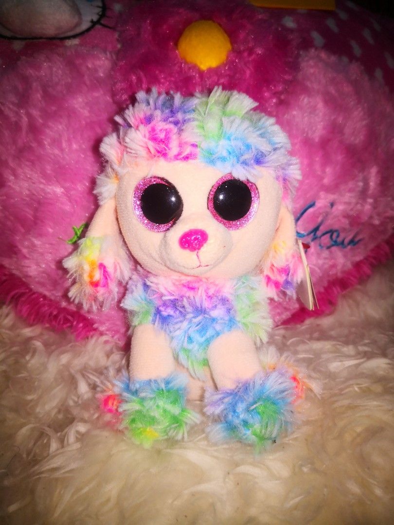 Ty top rainbow poodle