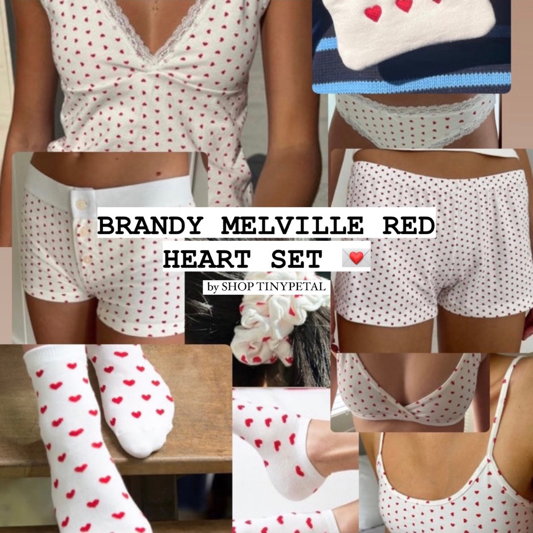 Ultimate Red Heart Set Brandy Melville, Women's Fashion, Dresses