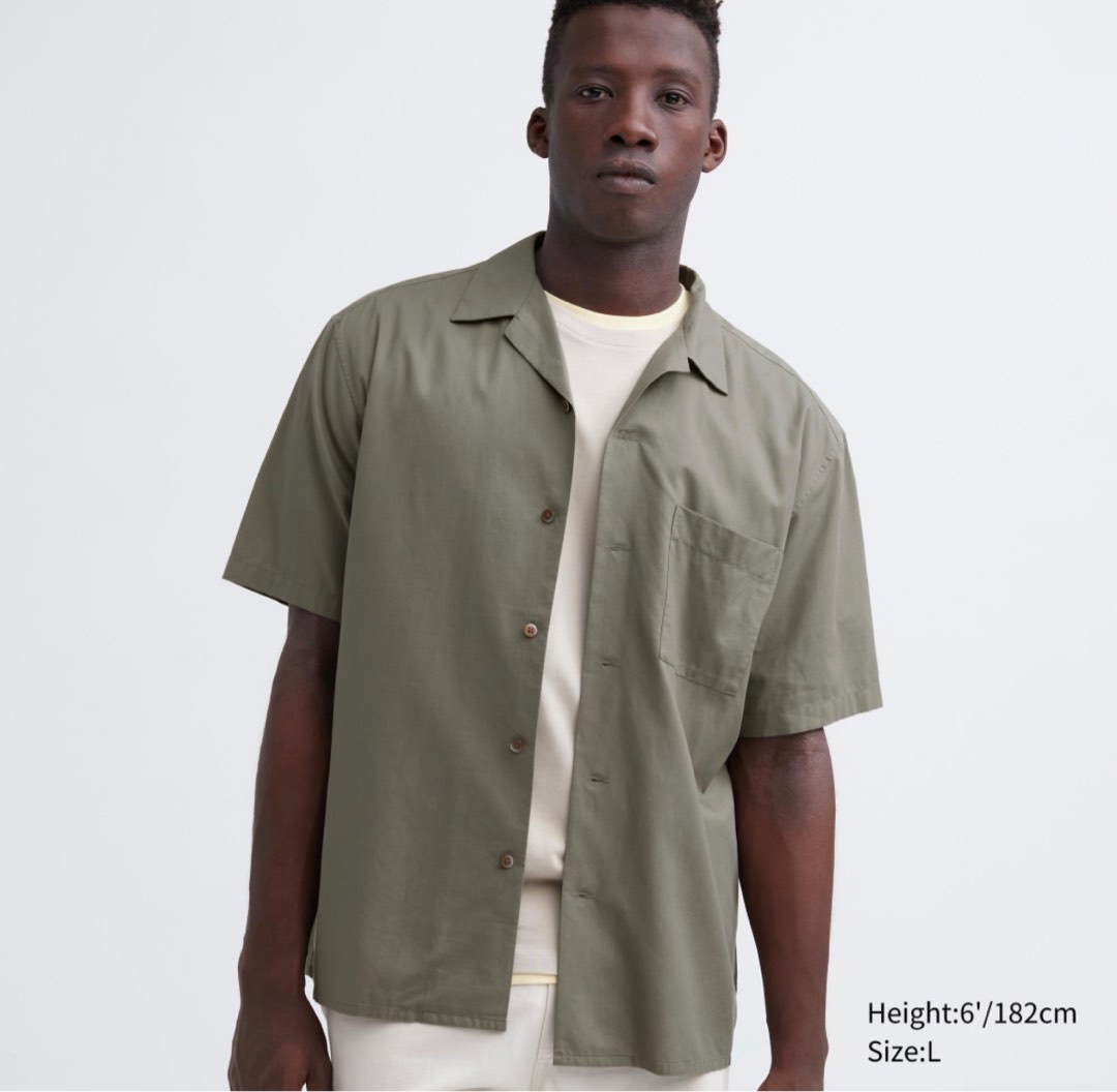 Uniqlo button up shirt new arrivals