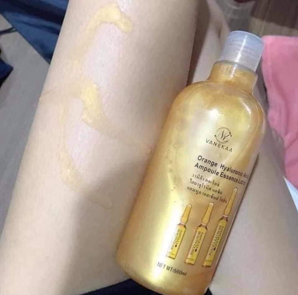 Vanekaa Orange Hyaluronic Acid Ampoule Essence Lotion, Beauty