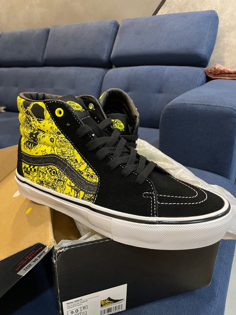 Spongebob vans clearance high tops