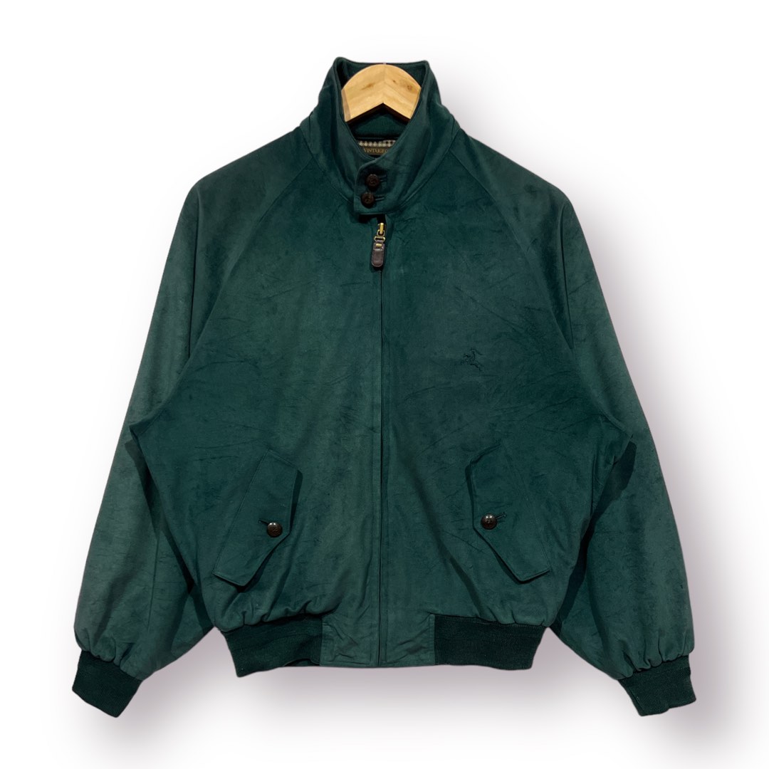 Vintage club valvet Harrington jacket Men s Fashion Coats