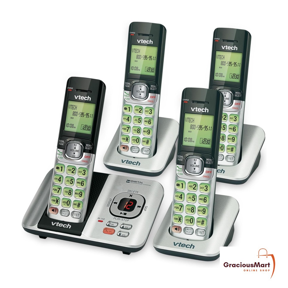 VTech CS6529-4 DECT 6.0 Phone Answering System with Caller ID/Call ...
