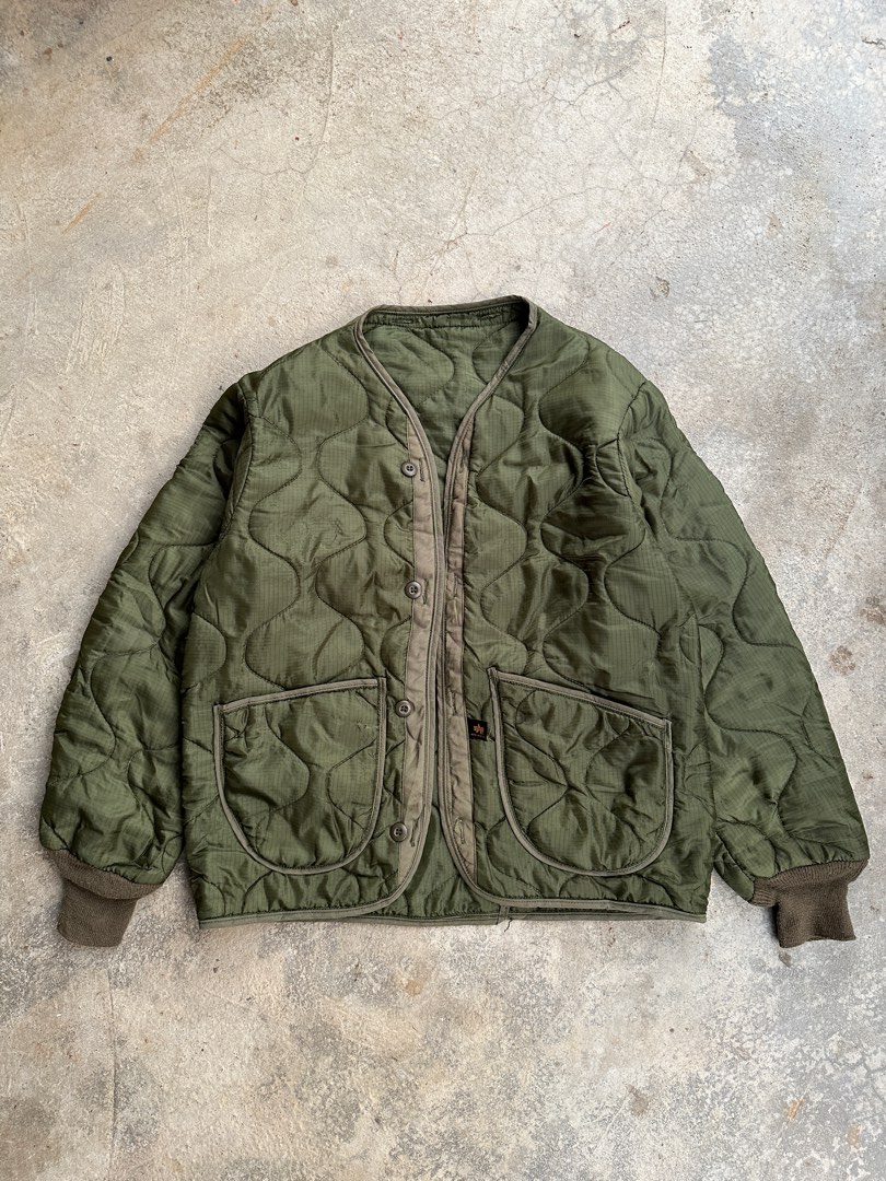 Vtg Alpha Industries us army liner jacket USA Men s Fashion