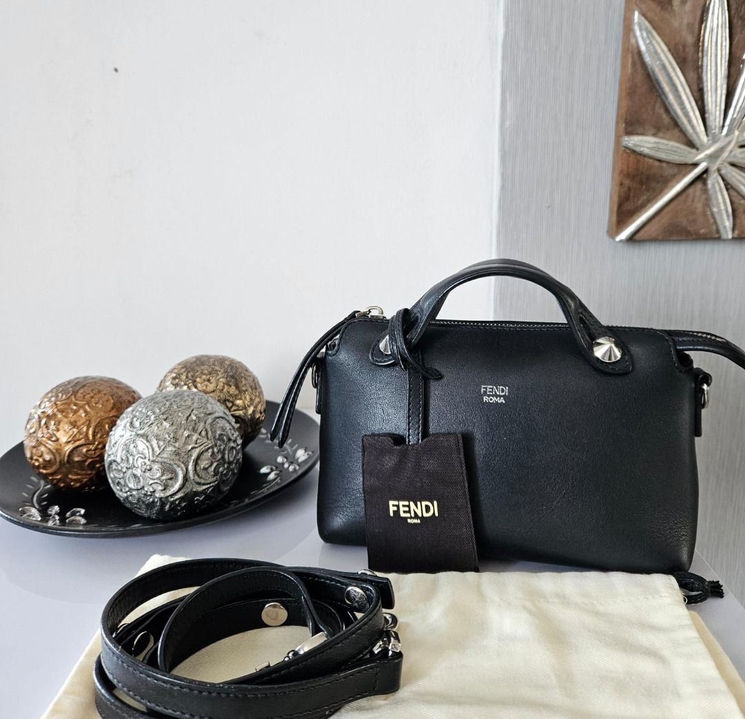 VVGC Fendi btw black mini with db Barang Mewah Tas Dompet di Carousell