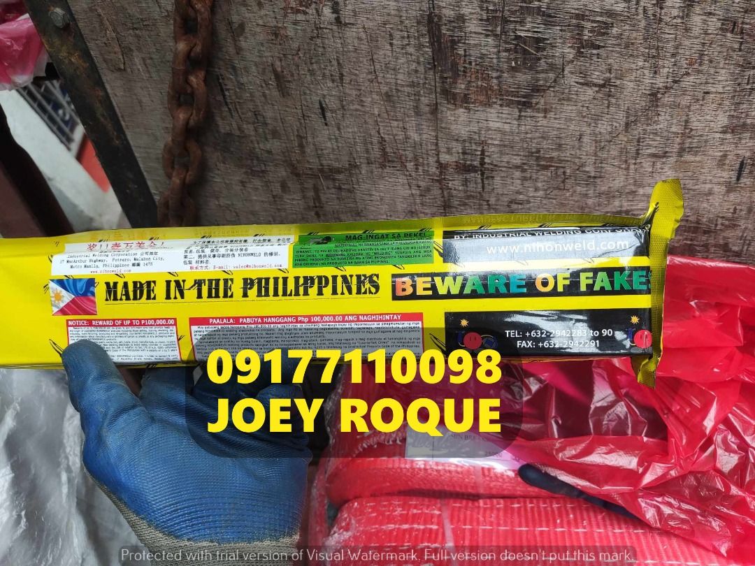 welding rod (Category: Construction Tools & Equipment) located in Manila. Submitted by joeyroque09 (Listing ID 1259158716, Image 3). Description: For more information, contact us here: 📞 09177110098 📧 takezo.industrialsupply2@gmail.com YOU CAN ALSO VISIT OUR WEBSITE www.takezoindustrial.com LOCATION Manila Branch 📍 1268 Narcisa St Cor Mayhaligue, Abad Santos, Tondo, Manila, 1012 Waze: Takezo Industrial Supply (Tondo) Land mark: Uno High School