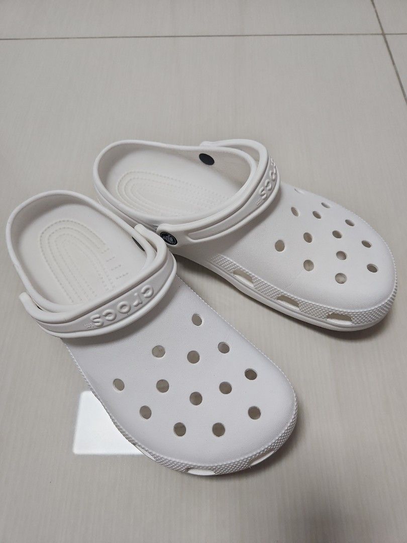 mens white crocs