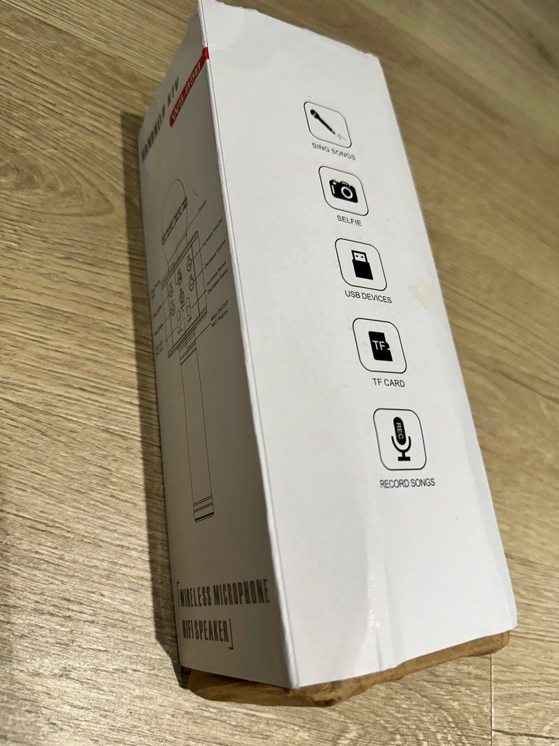 WS-858 Wireless Microphone Hifi Speaker, Audio, Microphones on Carousell