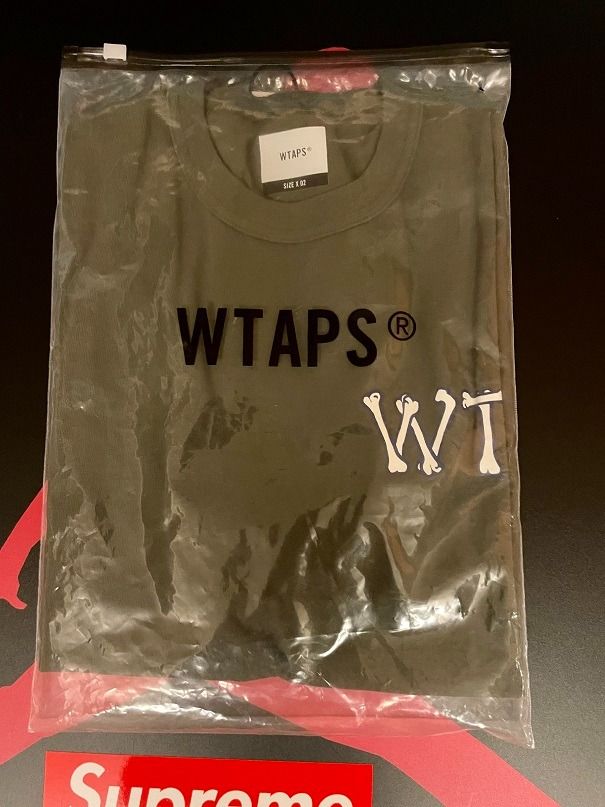 wtaps × minnano slimy bones. tee 綠骨頭, 他的時尚, 上身及套裝, T恤