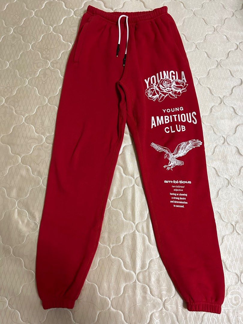 YoungLA Immortal Jogger Red RARE!!!, Men's Fashion, Bottoms, Joggers on  Carousell