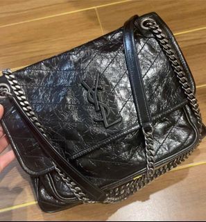 Authentic YSL Niki Croco, Luxury, Bags & Wallets on Carousell