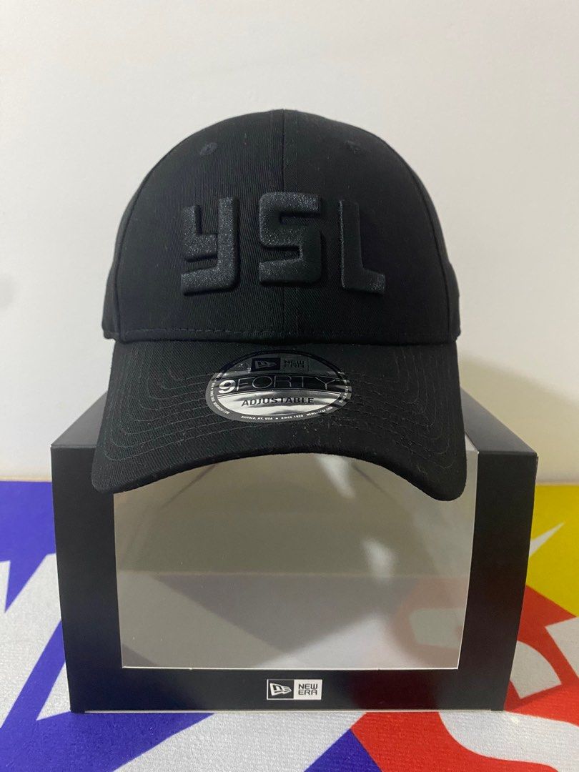100% Legit] YSL X New Era Monogram Cap, Men's Fashion, Watches &  Accessories, Cap & Hats on Carousell