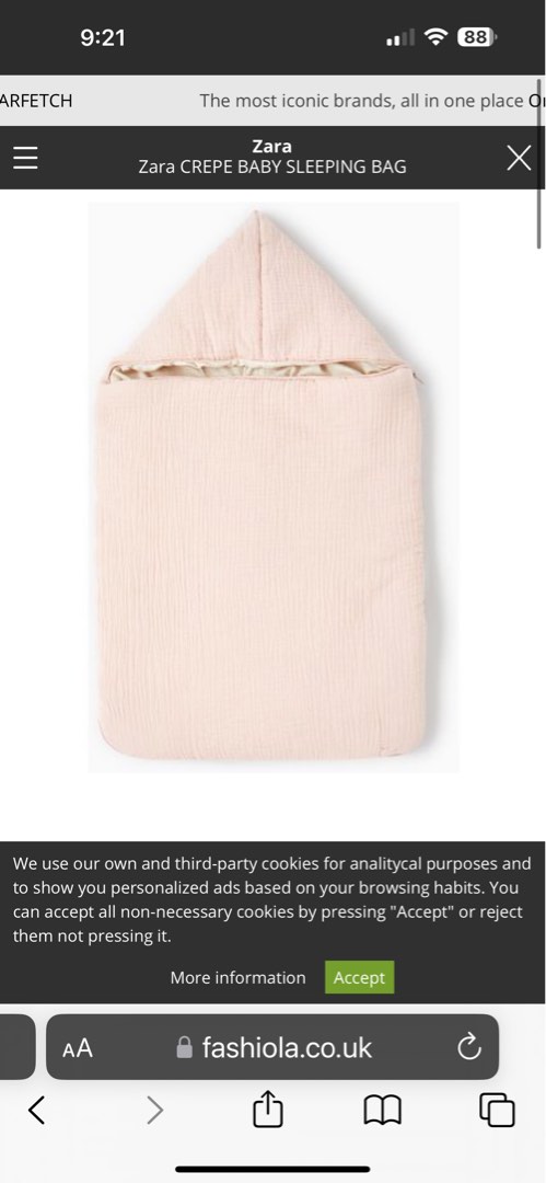 Zara Home baby crepe sleeping bag Carousell