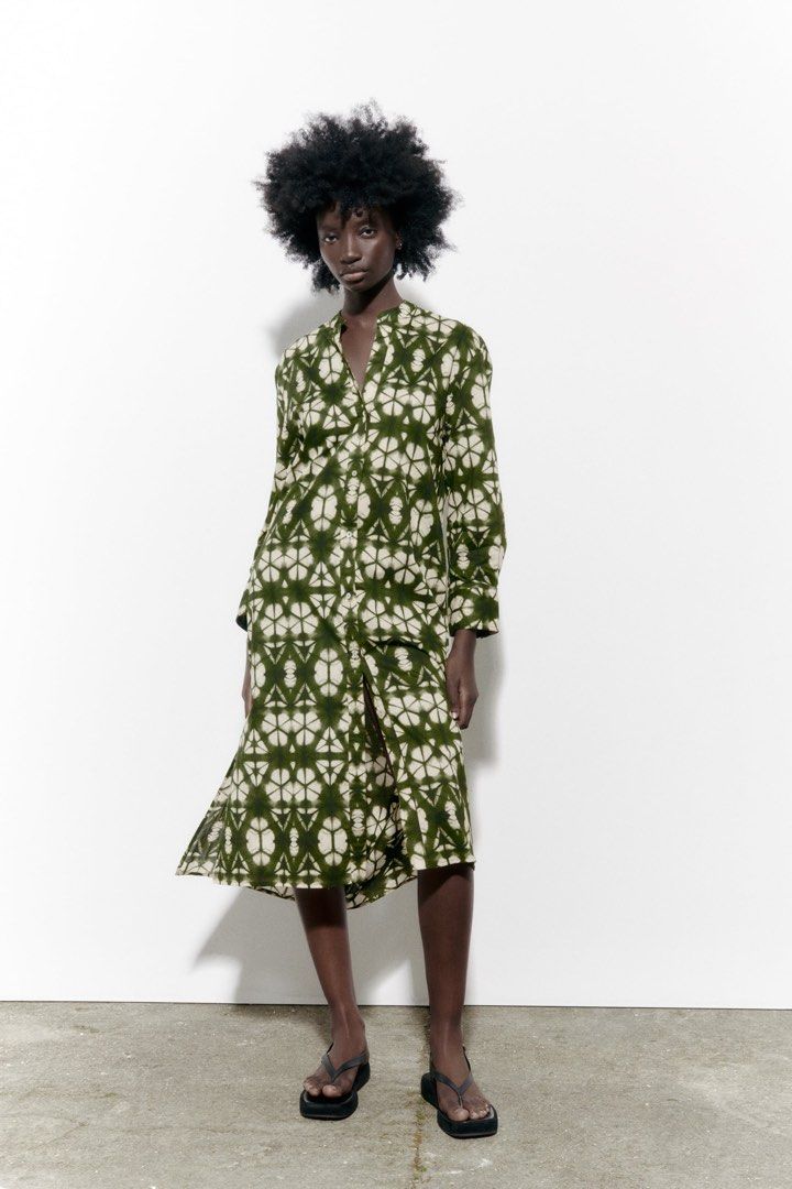 Zara printed tunic dress clearance