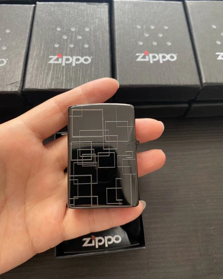 👀原裝有盒Zippo 黑冰煤油打火機, 興趣及遊戲, 收藏品及紀念品, 古董