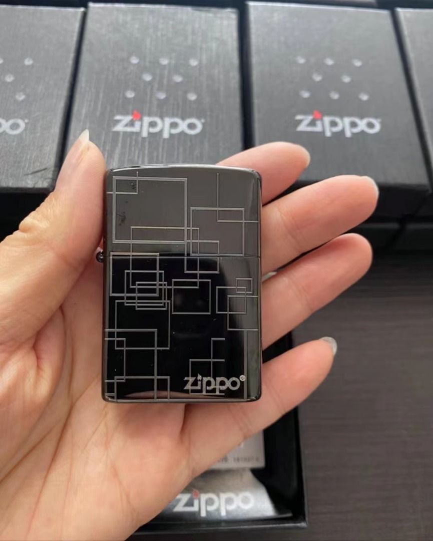 👀原裝有盒Zippo 黑冰煤油打火機, 興趣及遊戲, 收藏品及紀念品, 古董