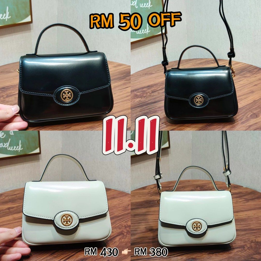 Authentic Tory Burch Robinson small top handle Satchel handbag, Luxury,  Bags & Wallets on Carousell
