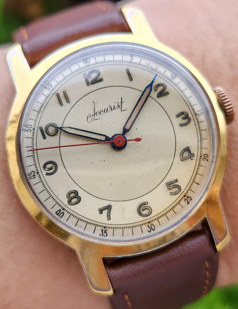 1940s Accurist cal. AS1194 mens watch in full working condition