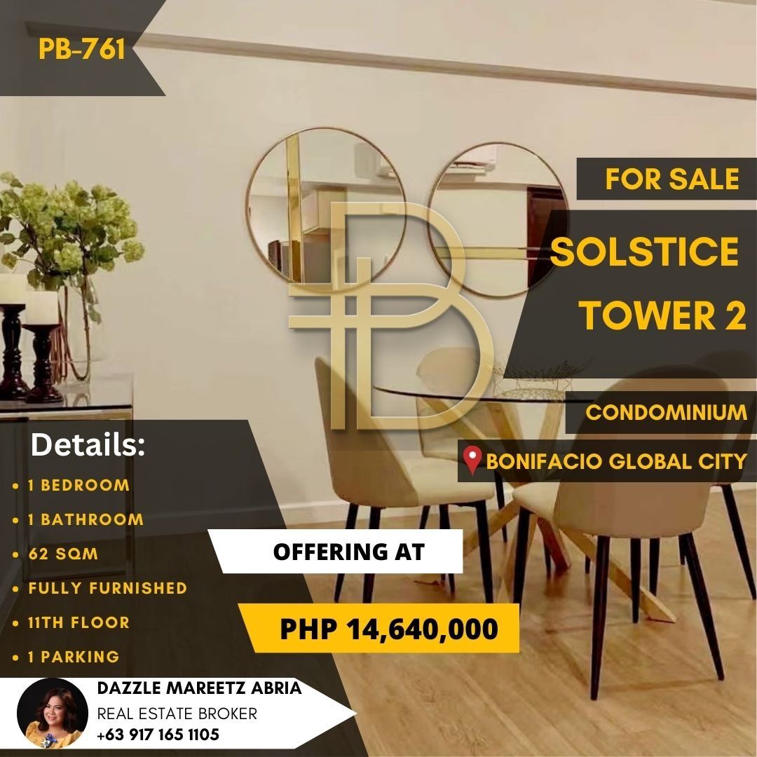 1 Bedroom For Sale In Solstice Tower 2 Circuit Makati, Property, For ...