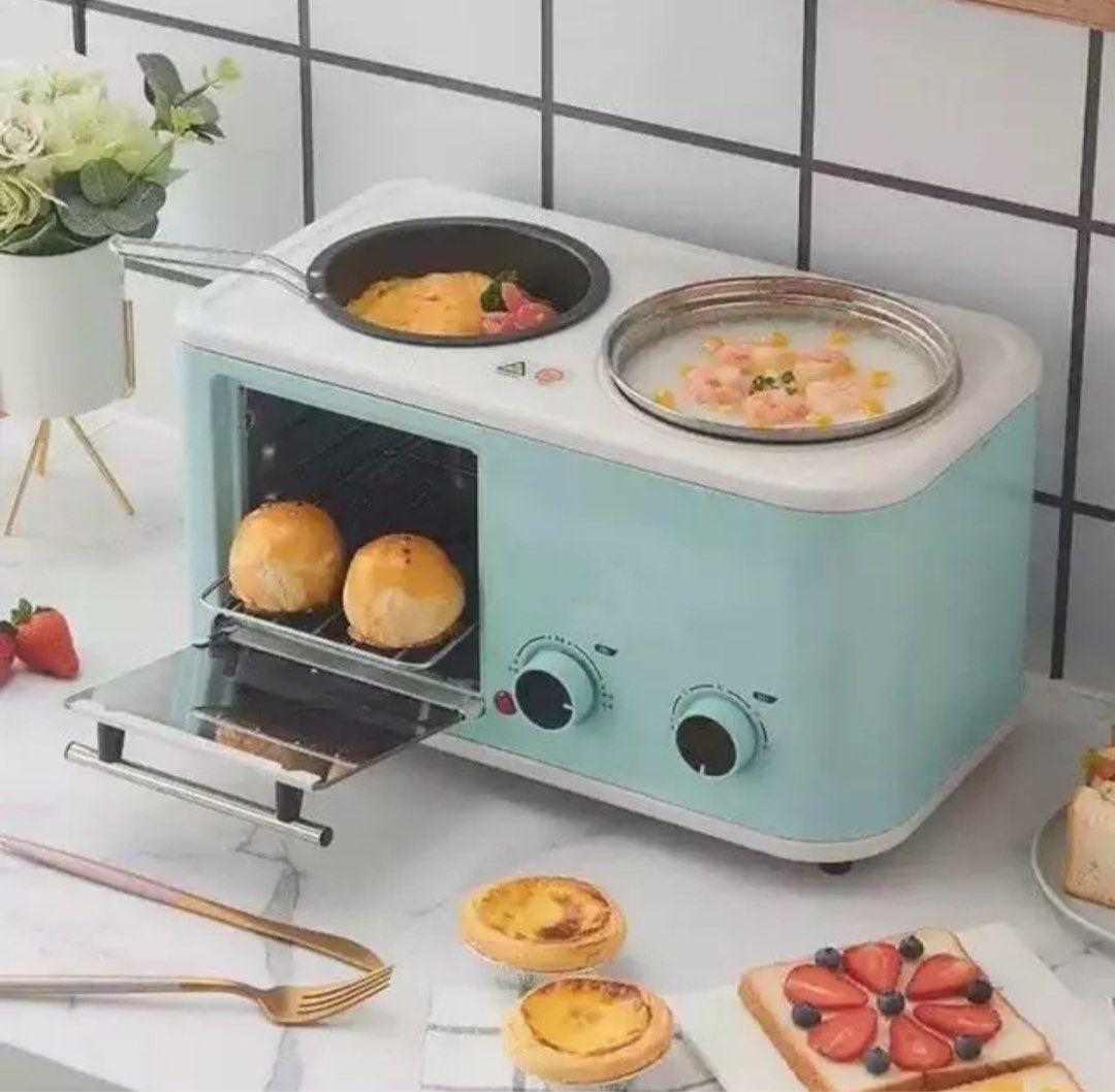 4 in 1 mini breakfast machine oven toaster steamer pan (Category: Cookers) located in Bulacan. Submitted by fancyschmancynezz (Listing ID 1263269722, Image 2). Description: Original price: 1800 4 in 1 multi-functional breakfast maker. Also perfect for midnight snack oven/frying pan/steamer/cooking pot all in one Available in 5L Toast bread - 1 minute Fry eggs - 3 minutes Instant noodles - 6 minutes Steam buns/ dimsum - 10+ minutes Key to a nutrit