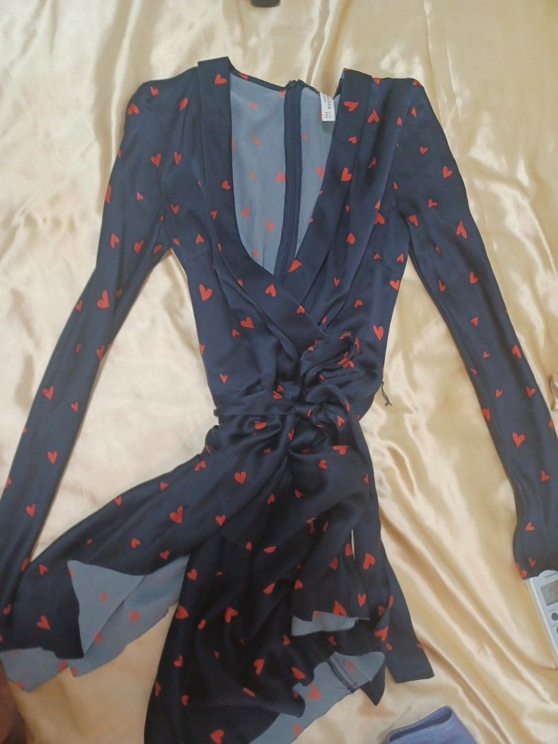 550 authentic bec and bridge silk dress heart Women s Fashion