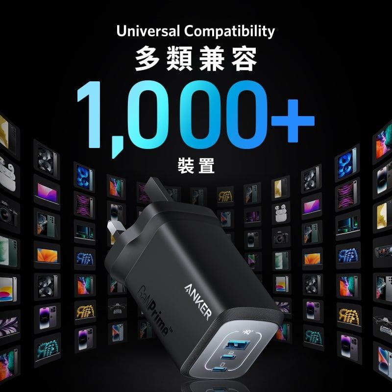 全新行貨門市現貨】Anker Prime 100W GaN Wall Charger (3 Ports) 2