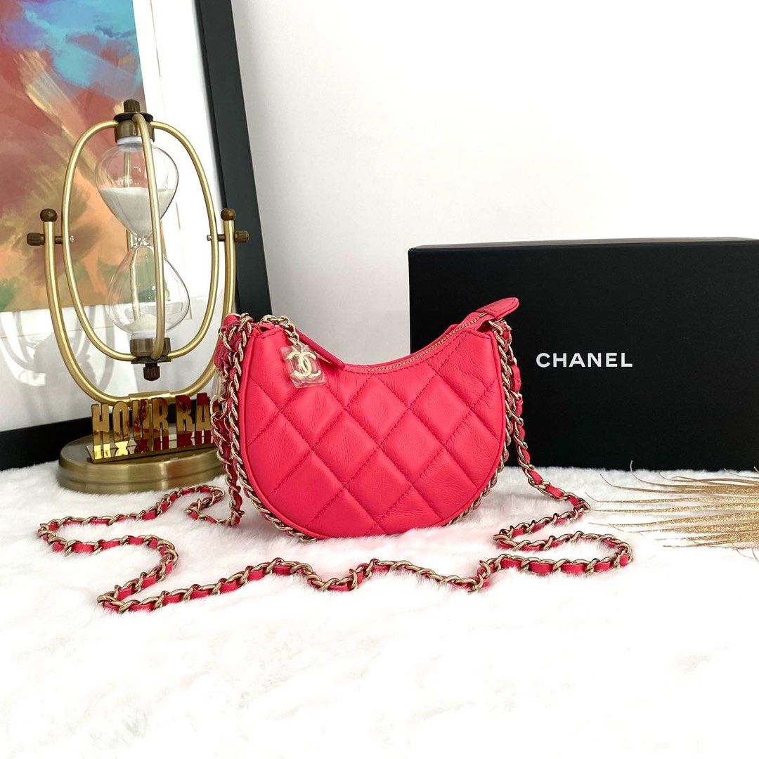 CHANEL BUTTON UP HOBO BAG, Luxury, Bags & Wallets on Carousell