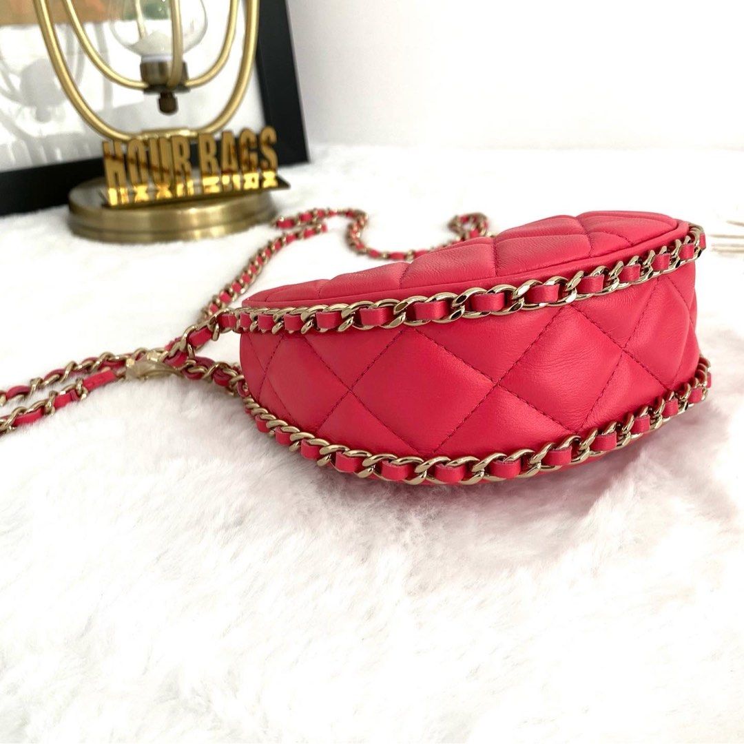 💯% Authentic Chanel Pink Quilted Lambskin Mini Hobo Shoulder Bag with  LGHW, Luxury, Bags & Wallets on Carousell