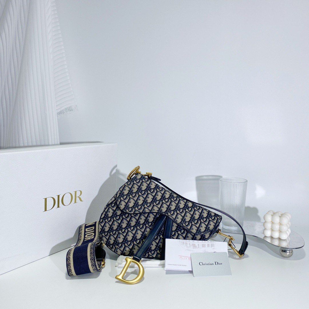 Dior Saddle Pouch with Strap, Luxury, Bags & Wallets on Carousell