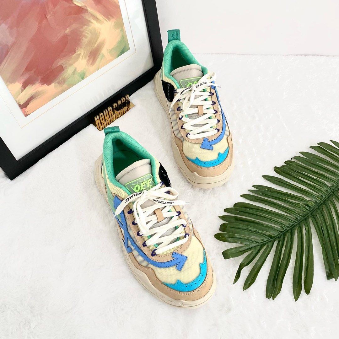 Off white multicolor top shoes
